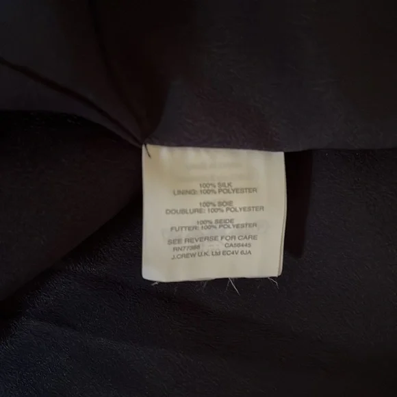 J. Crew silk ruffle hem long sleeve dress in watercolor floral sz Large - Picture 11 of 11